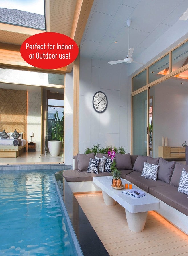 Taylor Big & Bold Wall Thermometer, 13.25 Inch, Navy - Image 3