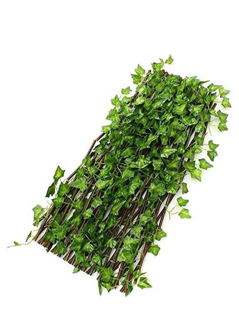 Generic FFD Fence Privacy Screen, Artificial Leaf Faux Ivy Expandable Stretchable Privacy Fence Screen for Balcony Patio Outdoor,Decorative Faux Ivy Fencing Panel  - Image 1