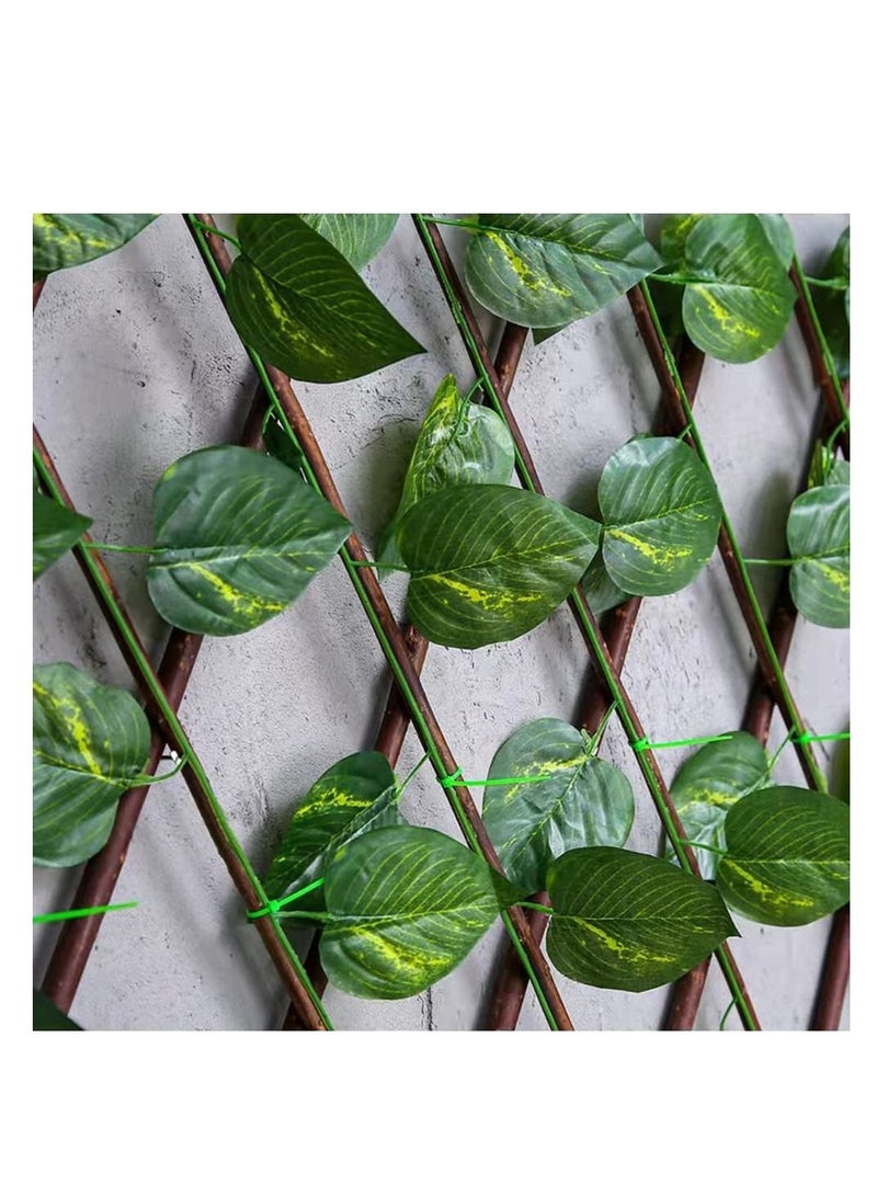 Generic FFD Fence Privacy Screen, Artificial Leaf Faux Ivy Expandable Stretchable Privacy Fence Screen for Balcony Patio Outdoor,Decorative Faux Ivy Fencing Panel  - Image 4