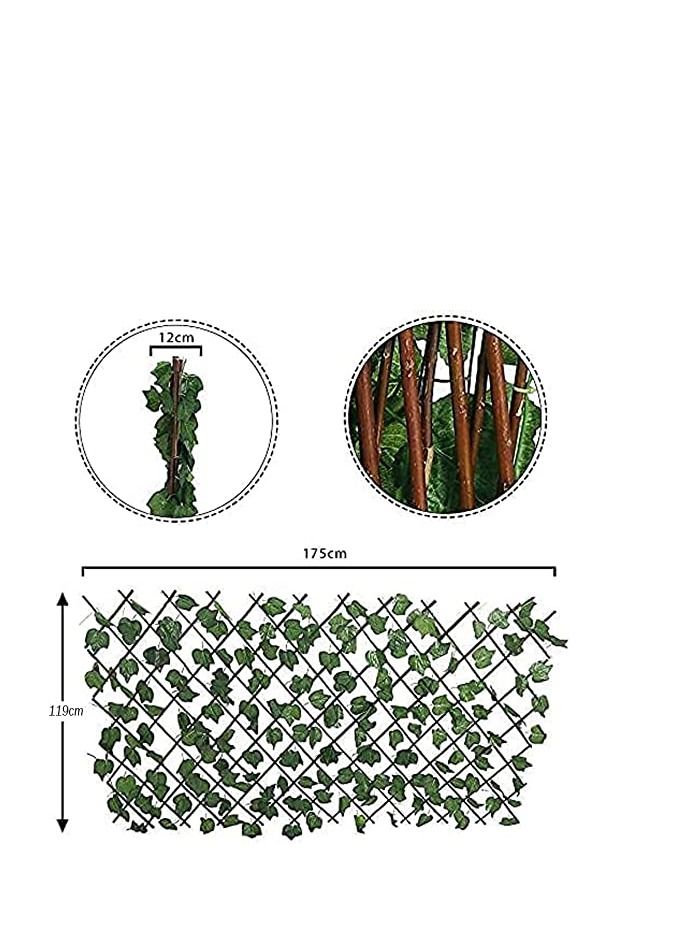 Generic FFD Fence Privacy Screen, Artificial Leaf Faux Ivy Expandable Stretchable Privacy Fence Screen for Balcony Patio Outdoor,Decorative Faux Ivy Fencing Panel  - Image 2