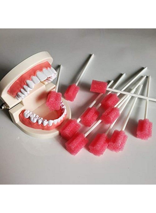 MUNKCARE Disposable Oral Foam Swab With Mint Flavored, Individually Wrapped, Red, Box Of 50 Counts - Image 5