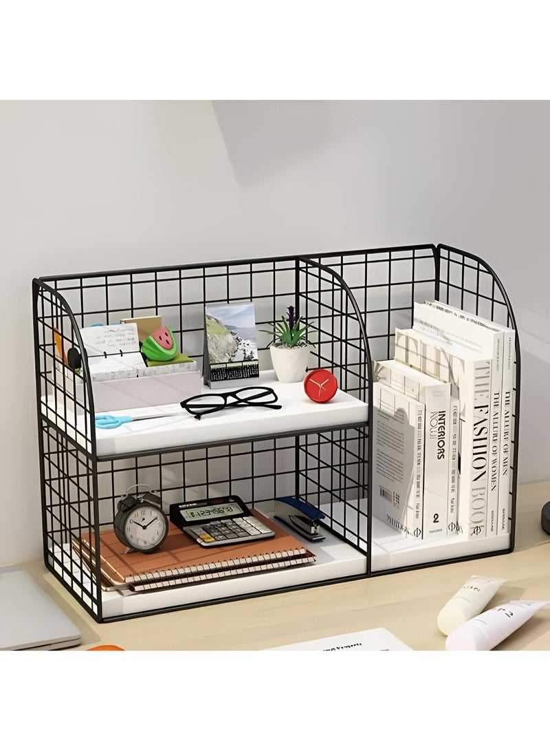 3-Tier Metal and Wood Coffee Station Organizer – Holder for Coffee, Tea, and Beverage Supplies - Image 2
