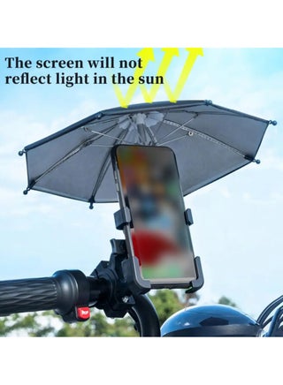 Adjustable Bicycle Mount Phone Holder Motorbike Mobile Bicycle Motorcycle Anti-slip Shock-proof Phone Mount Stand With Small Waterproof Umbrella For iPhone And Samsung - pzsku/Z68E0F5DF84D00AD005D7Z/45/1746442845/152d41d3-ce45-462b-8f97-e145ada2cc11