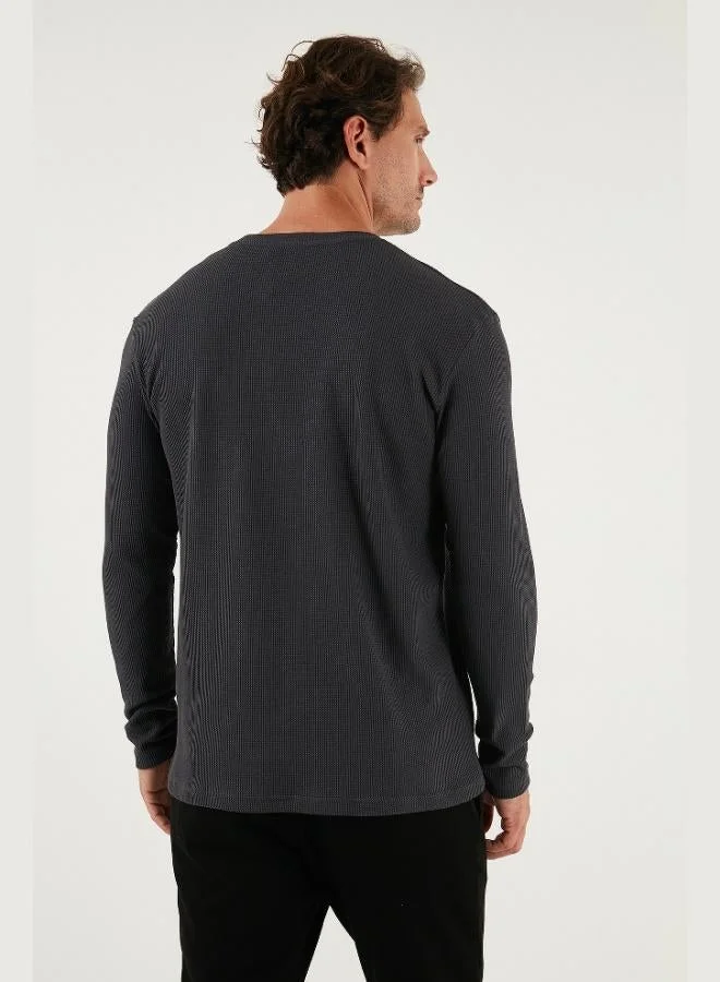 Buratti  Buratti Cotton Crew Neck Slim Fit Basic Sweatshirt Men's SWEAT 5905073 for Men | Best Price UAE