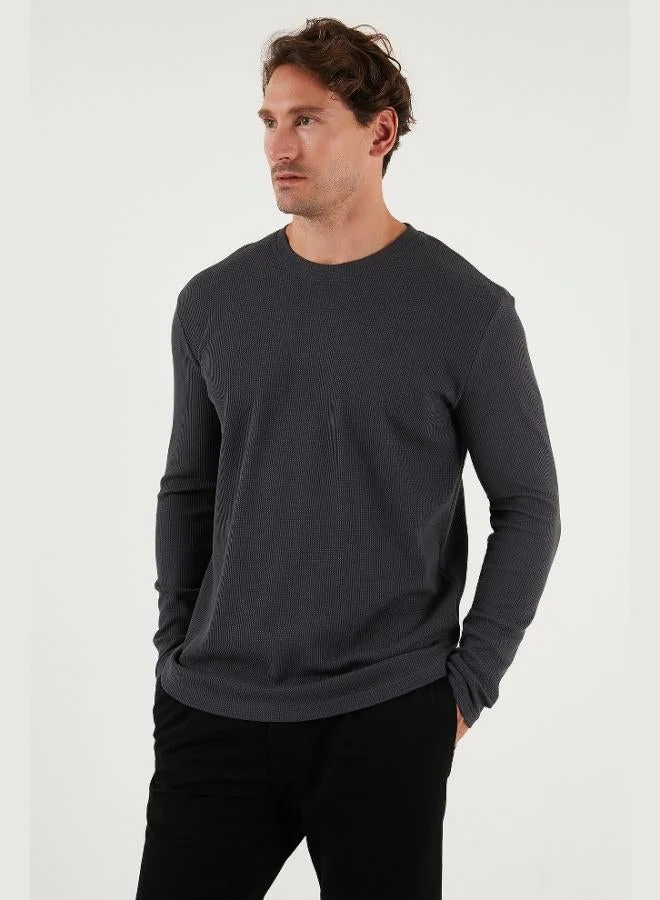 Buratti  Buratti Cotton Crew Neck Slim Fit Basic Sweatshirt Men's SWEAT 5905073 for Men | Best Price UAE
