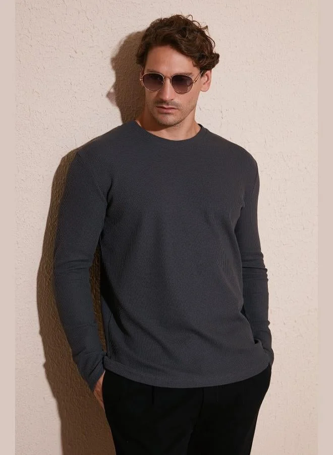 Buratti Cotton Crew Neck Slim Fit Basic Sweatshirt Men's SWEAT 5905073