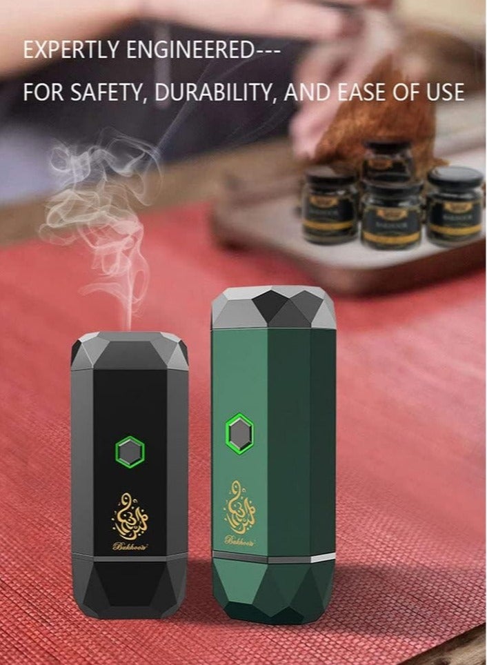 ELTRAZONE Large B15 Portable Bukhoor Style Usb Type-C Power incense burner Bakhoor Portable Rechargeable Electric Incense Burner - Image 3