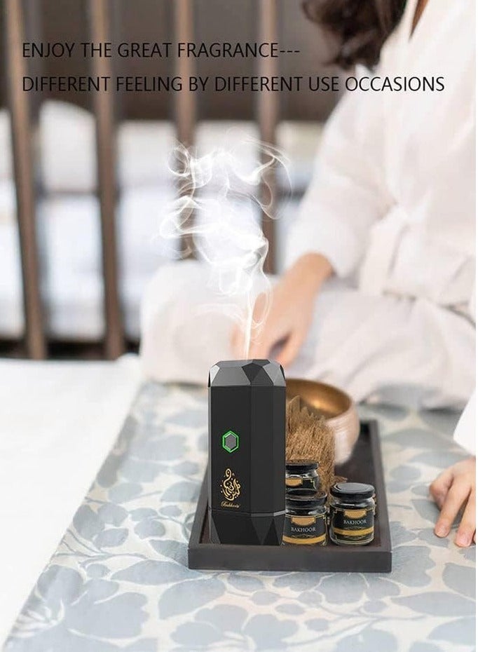 ELTRAZONE Large B15 Portable Bukhoor Style Usb Type-C Power incense burner Bakhoor Portable Rechargeable Electric Incense Burner - Image 4