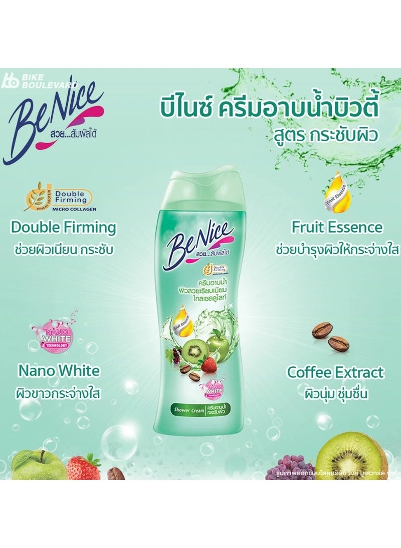 Be nice Thailand Moisturizing Shower Cream with Fruit Extract, Perfect Anti-Cellulite Flexible Formula for Beautiful, Smooth Skin 170ml - Image 3