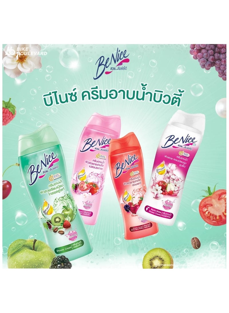 Be nice Thailand Moisturizing Shower Cream with Fruit Extract, Perfect Anti-Cellulite Flexible Formula for Beautiful, Smooth Skin 170ml - Image 4