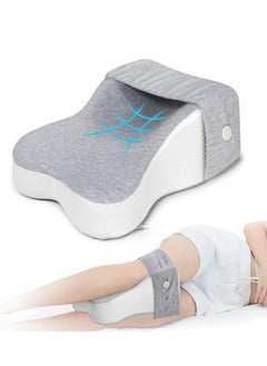 RATSAW Real Knee Pillow for Side Sleepers Separates The Knees for More Comfort Semicircle Round Shape Leg Pillows for Sleeping Promote Sleeping  - Image 1