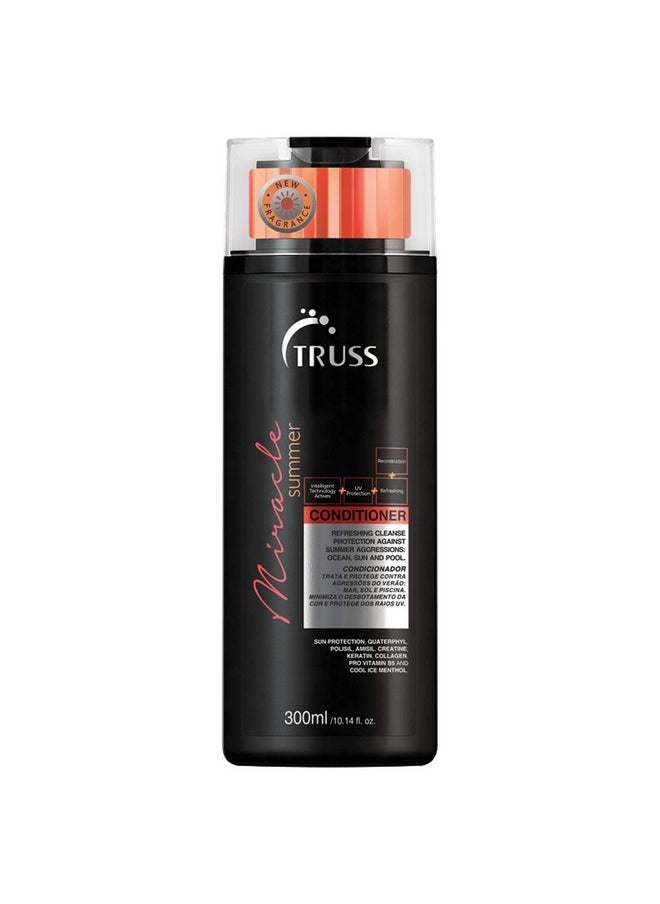 Truss Miracle Summer Conditioner Moisturizing Conditioner Protects Hair From Sun Uv Ocean & Pool Water Adds Shine Prevents Color Fading All Hair Types (10.14Oz)  - Image 1