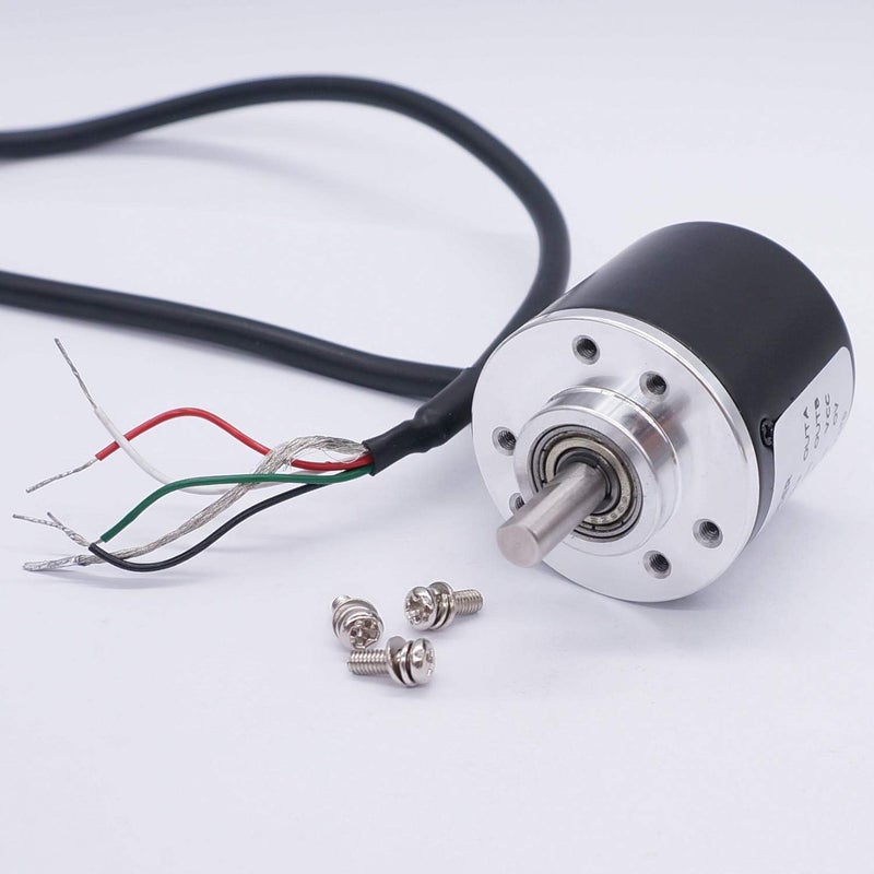 Taiss /Incremental Rotary Encoder DC 5-24v Wide Voltage Power Supply 6mm Shaft Optical AB 2 Phase Quadrature Encoder for Arduino 600P/R - Image 2