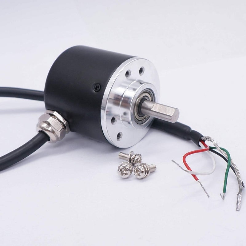 Taiss /Incremental Rotary Encoder DC 5-24v Wide Voltage Power Supply 6mm Shaft Optical AB 2 Phase Quadrature Encoder for Arduino 600P/R - Image 4