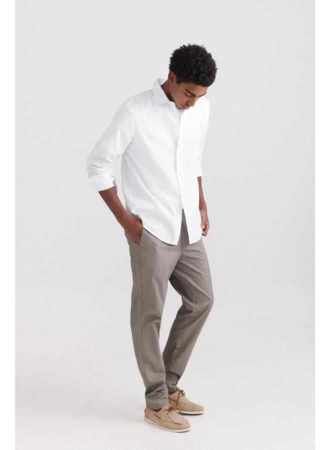 Springfield  Bicolour structure comfort fit chinos for Men | Best Price UAE