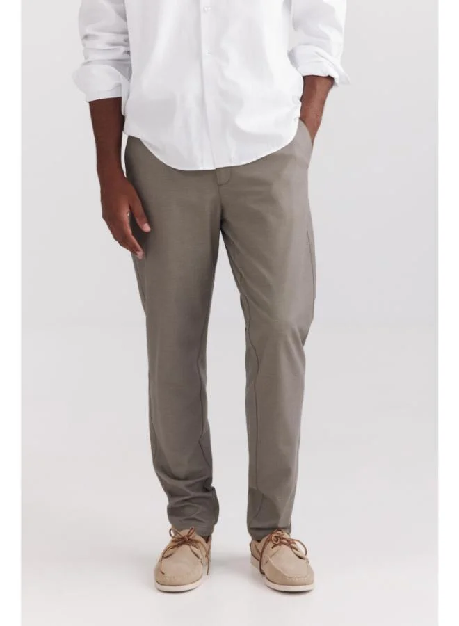 Bicolour structure comfort fit chinos