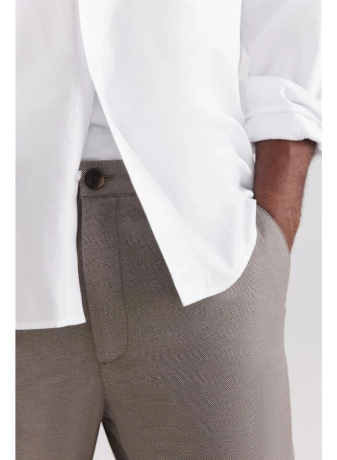 Springfield  Bicolour structure comfort fit chinos for Men | Best Price UAE