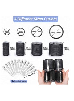 Selizo Hair Roller 28 Pcs Set, Includes 16Pcs Self-Grip Hair Rollers in 4 Sizes and 12Pcs Hair Clips for Long Medium Short Hair Volume - pzsku/Z68E13E318AC82096FE8BZ/45/_/1732634112/ed93f623-41f0-4c4e-b859-801f58efbaae