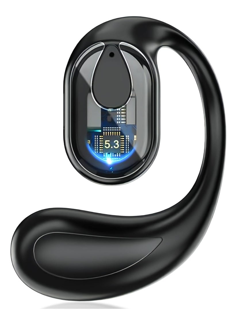 Excefore Open-Ear Wireless Headphones, Single Left Ear Bluetooth Headsets, 30 Hours Playtime, Comfort Sports Earbud for Running/Driving/Work/Cycling, Bluetooth Headset Compatible with iPhone & Android - Image 1