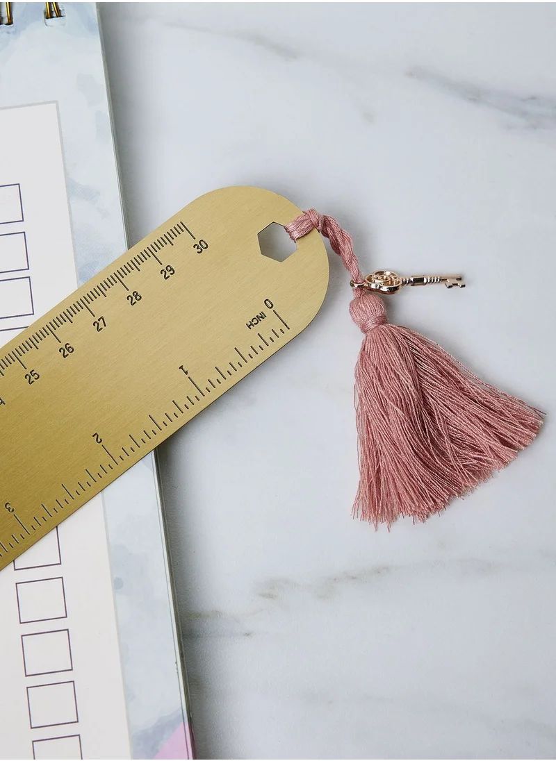 DesignWorks Ink Gold "The Golden Rule" - Metal Ruler, 12 Inch