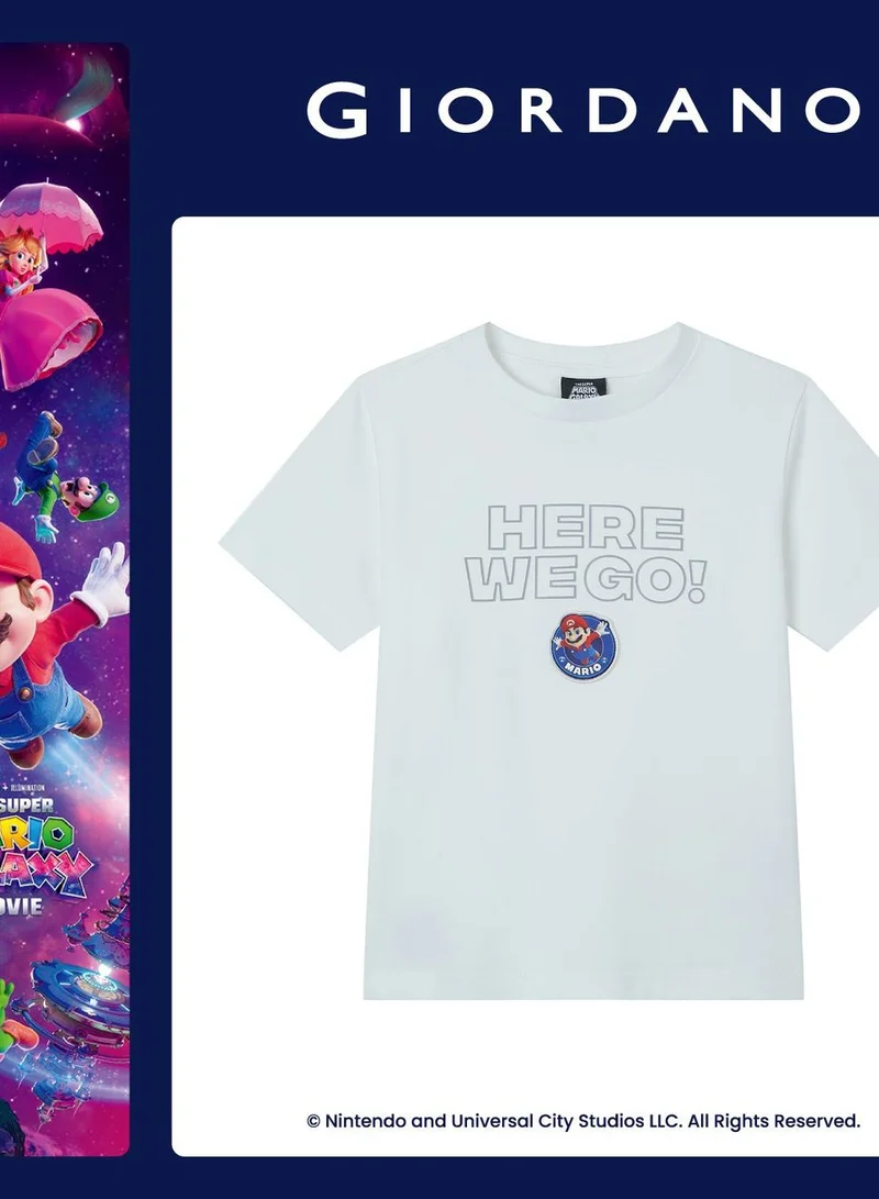 Giordano  Kids Regular Mario "Here We Go" Tee  | Best Price UAE