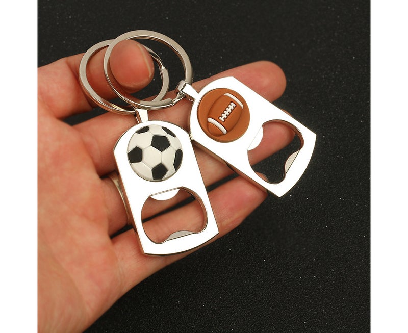 Sports Ball Keychain - World Cup Football Team, Paintless Metal Bottle Opener (Style 9) - Image 2