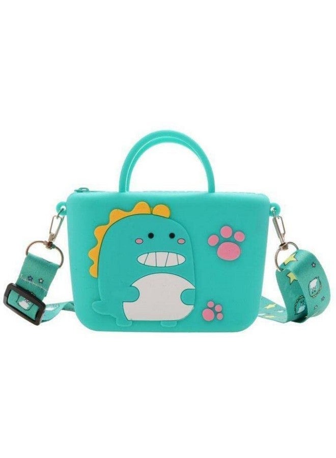 Eitheo Girls Mini Cute Baby Dinosaur Silicon sling Bag Crossbody Kids Girl's Shoulder Messenger Side Small Bag for casual party messenger bag for women Coin wallet purse party zipper pocket Travel Bag - Image 1