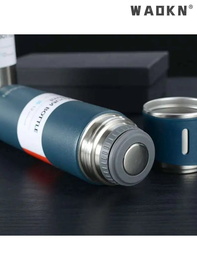 Stainless Steel Thermo 500ml Vacuum Insulated Bottle with Cup for Coffee Hot drink and Cold drink water flask.