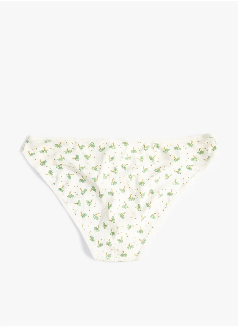 KOTON Minimal Printed Brief Panties