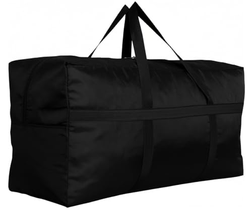 DoYiKe Extra Large Storage Bag with Zippers and Handles Big Foldable Duffle Bag for Travel56x27x15Inch - Image 1