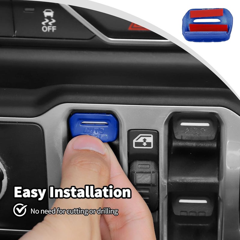 JWWY Window Switch Button Cover Trim for Jeep Wrangler - Image 4