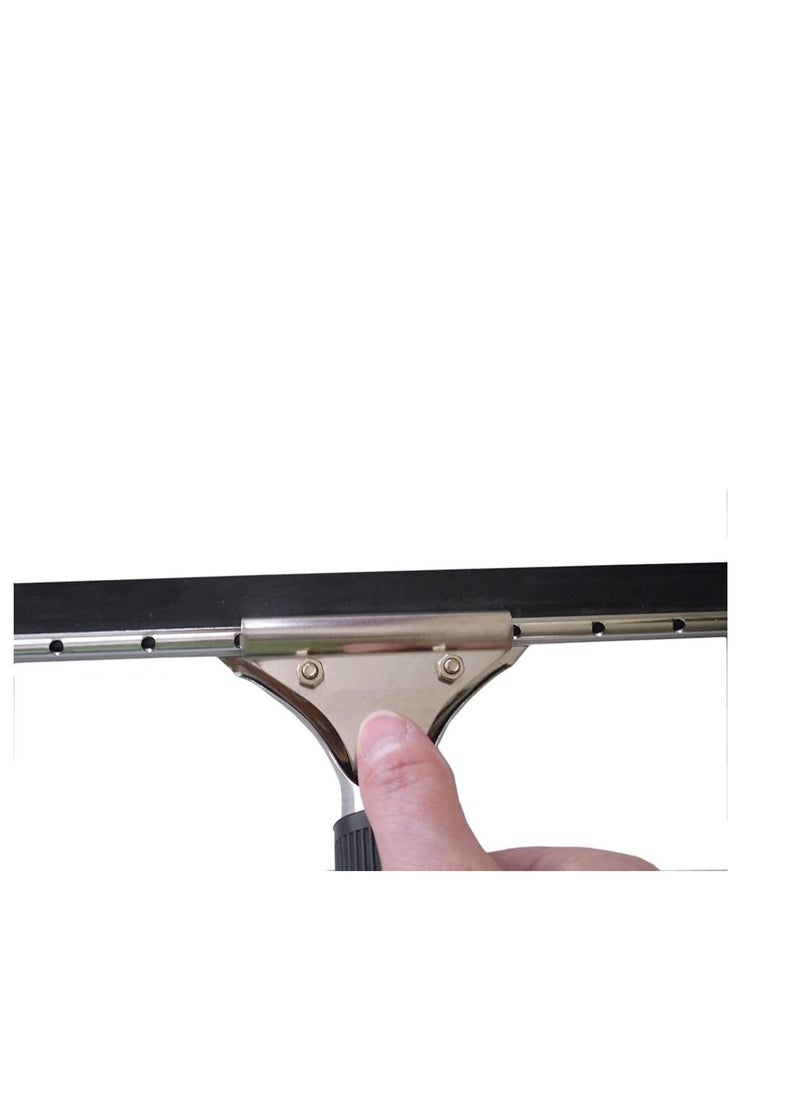Beauenty Shower Squeegees, Stainless Steel Wiper Window Squeegees for Car Floor Bathroom Mirror Wiper Windows Glass Wiper, Window Cleaner All-Purpose Squeegee with Blades 35CM (14) - Image 3