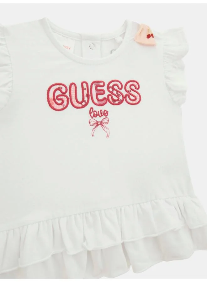 جس Kids Printed Shirt And Shorts Set