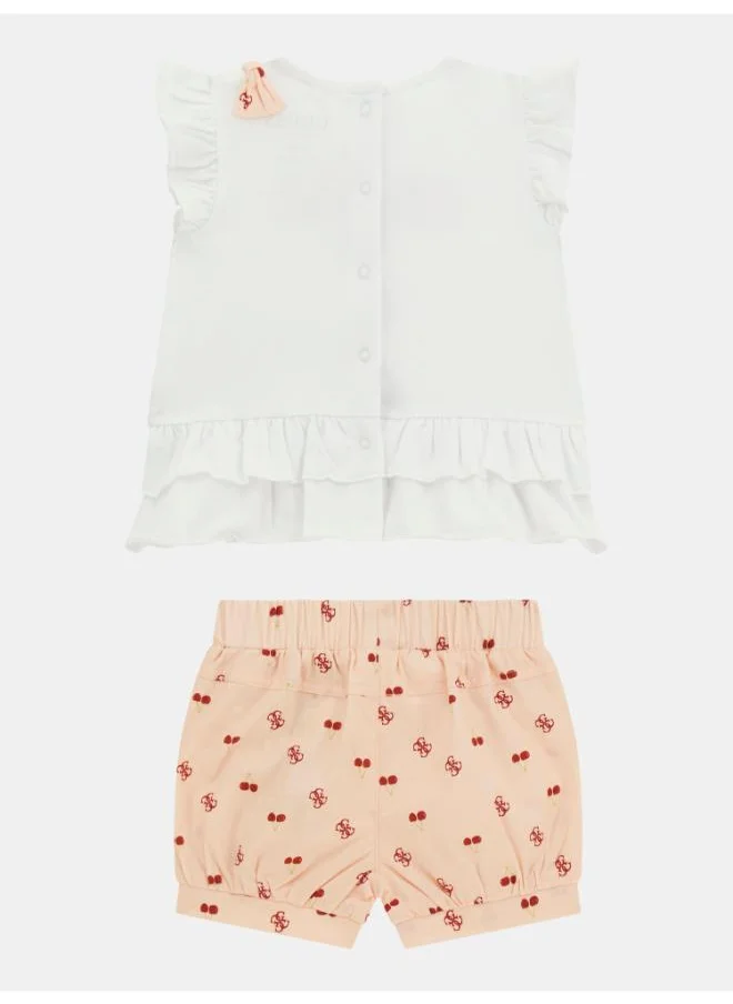 جس Kids Printed Shirt And Shorts Set