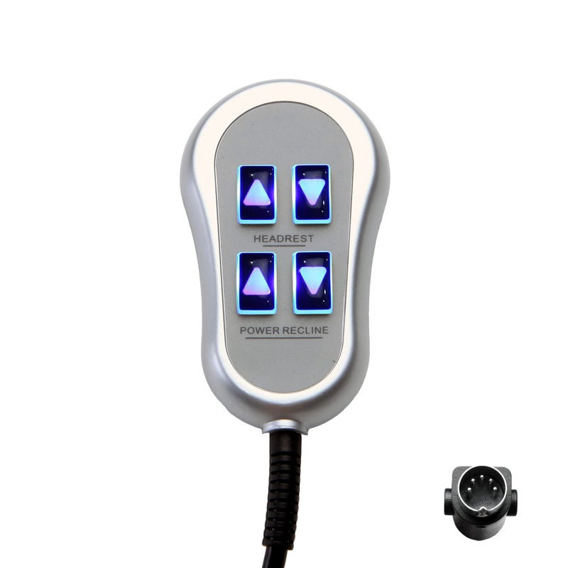 Fruhdi Lift Chairs Power Recliners 4 Button 5 Pin Prong MLSK13-B Remote Hand Control Handset Replacement with Backlight - Image 1