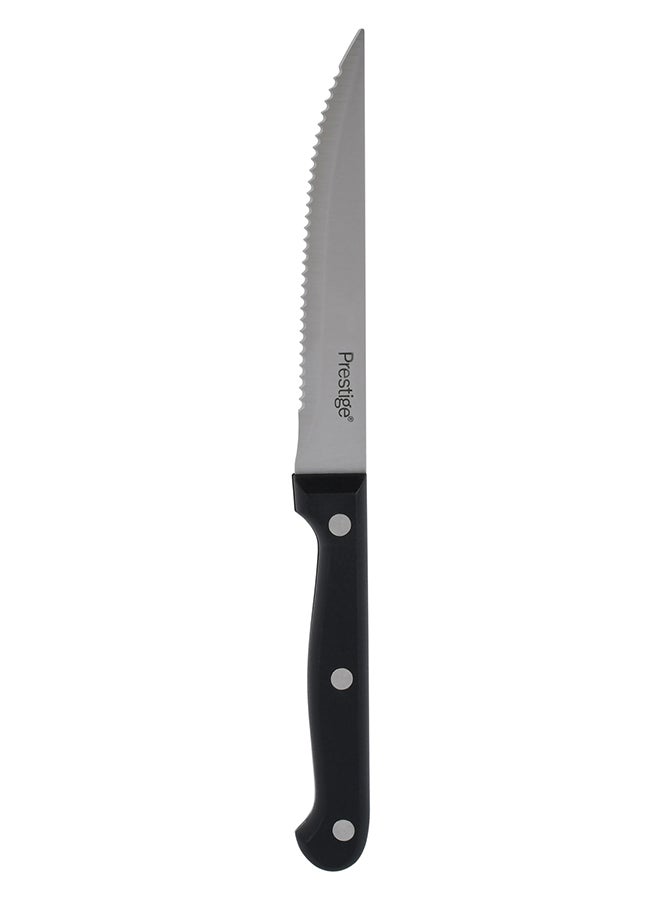 Prestige 6-Piece Steak Knife Set Black/Silver 11cm - Image 3