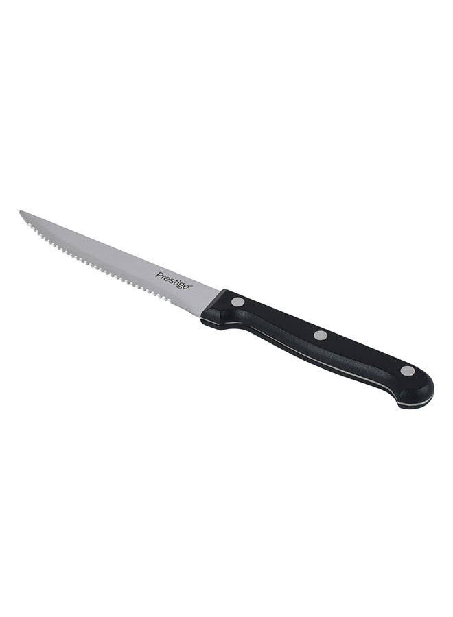 Prestige 6-Piece Steak Knife Set Black/Silver 11cm - Image 5