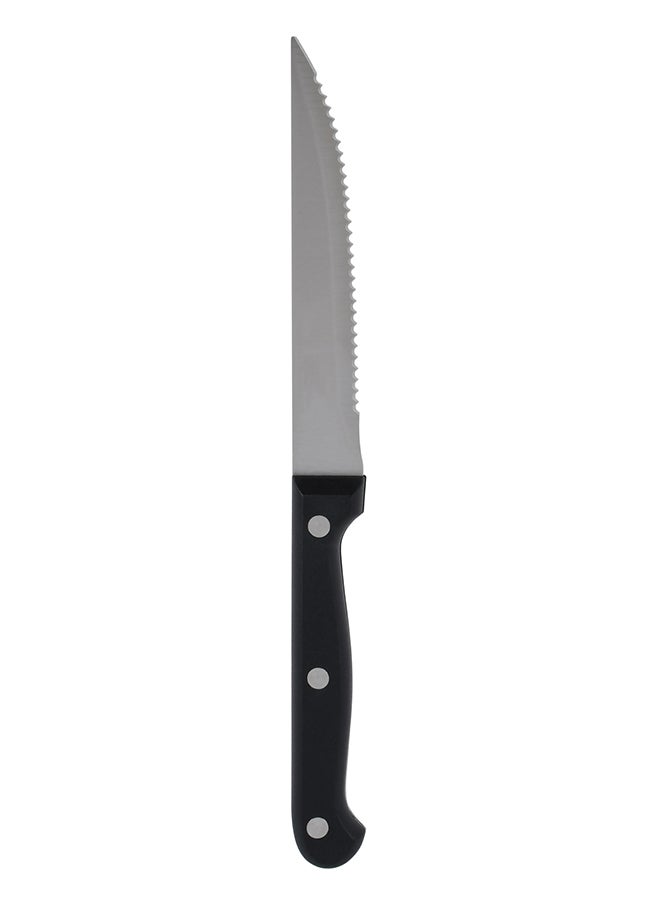Prestige 6-Piece Steak Knife Set Black/Silver 11cm - Image 4