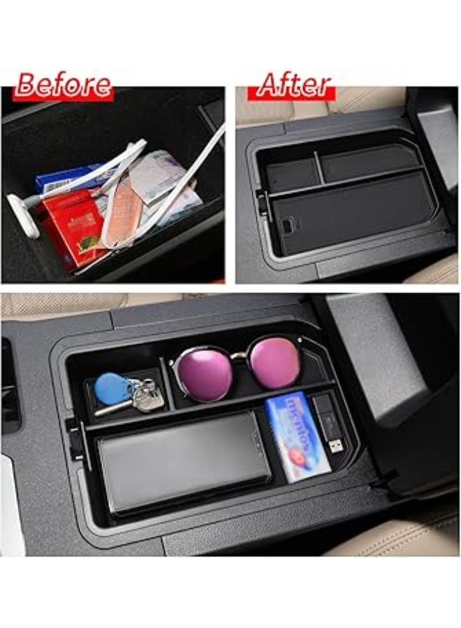 Center Console Organizer, Compatible with Toyota Land Cruiser 250/Prado J250 2024 2025 2026 Car Accessories Interior ABS Armrest Storage Tray Insert Fits LC250 (Not for Cool Box) - Image 5