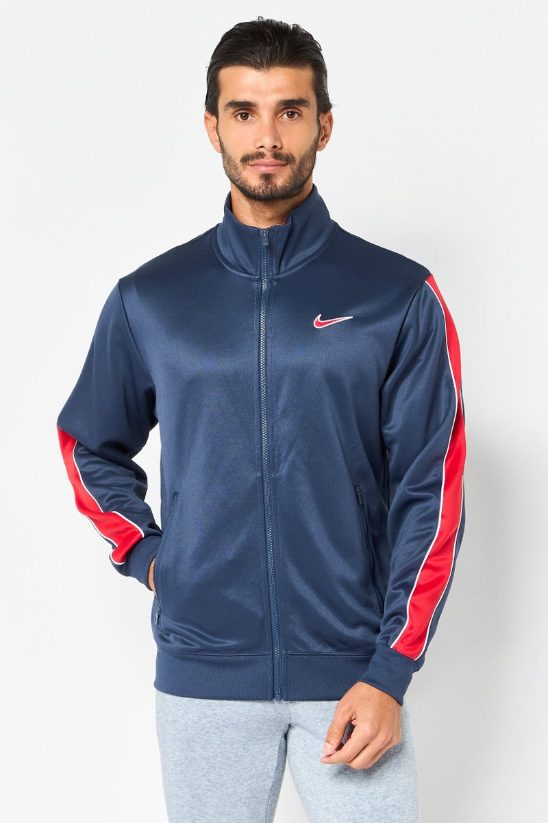 Nike Men Sportswear Fit Long Sleeve Outdoor Jacket, Navy - Image 1