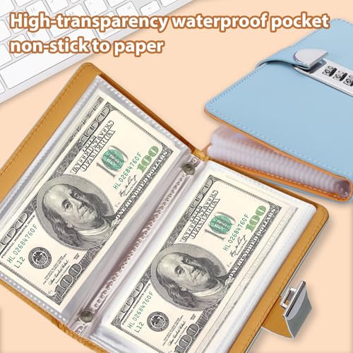SUSOYAOCHEN 100 Envelope Challenge Binder with Lock, Savings Challenges Book with Envelopes,Envelopes Money Saving Challenge Savings Binder Successfully Reach Your Savings Goals (Red A) - Image 5