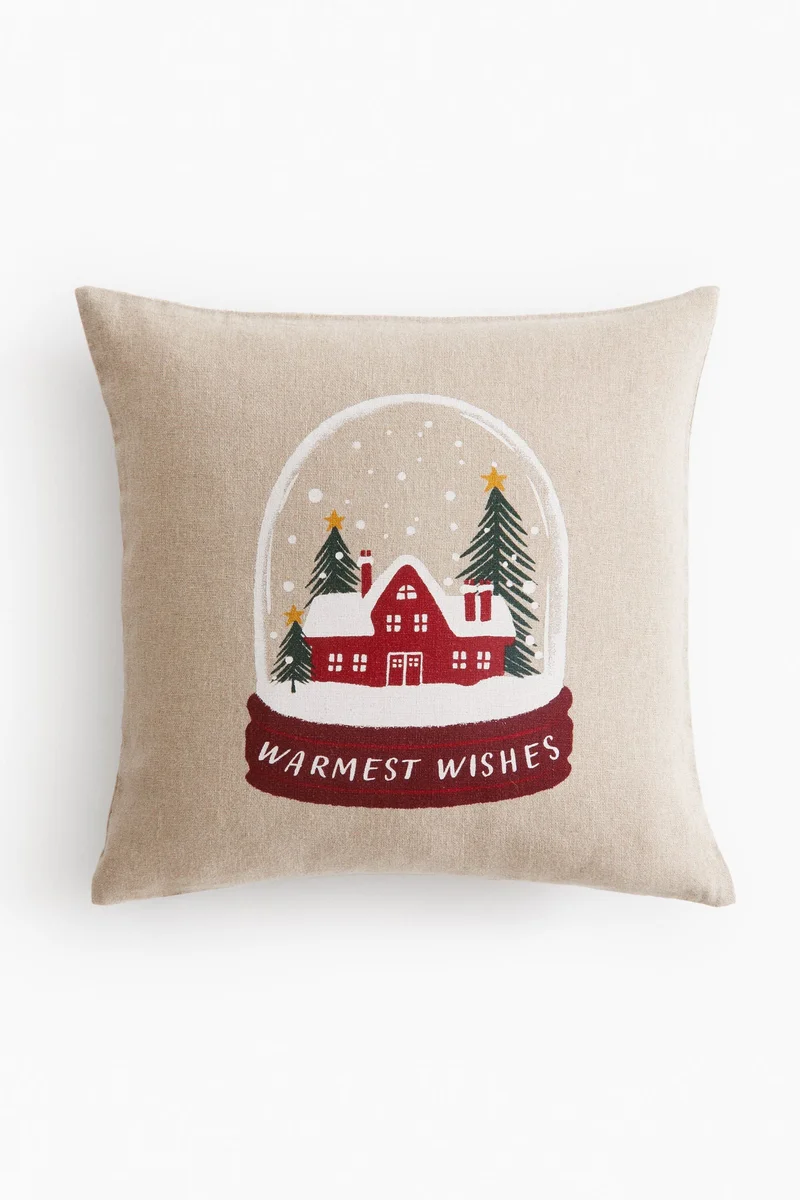 اتش اند ام Linen-Blend Cushion Cover