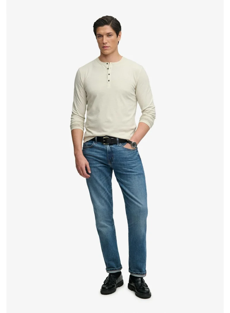 Superdry  Slub Long Sleeve Jersey Grandad Top for Men | Best Price UAE