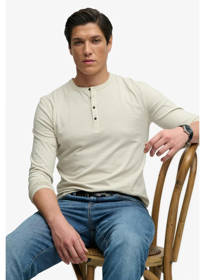 Superdry  Slub Long Sleeve Jersey Grandad Top for Men | Best Price UAE