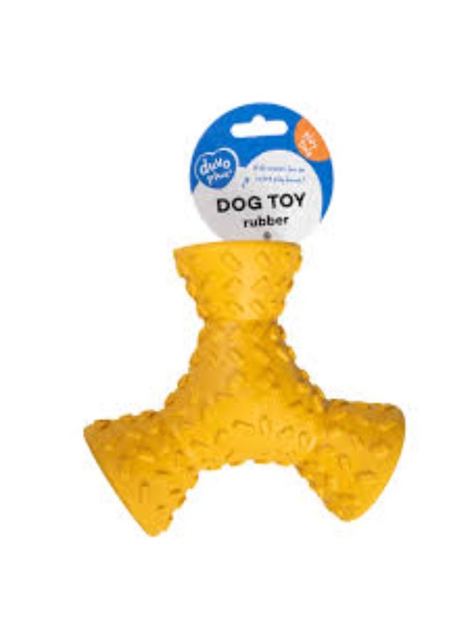 دوفو + حامل ثلاثي القوائم Duvo+ Feeding Griplay أصفر - لعبة للكلاب 16×14×6.5 سم - Image 1