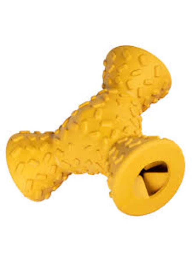 دوفو + حامل ثلاثي القوائم Duvo+ Feeding Griplay أصفر - لعبة للكلاب 16×14×6.5 سم - Image 2