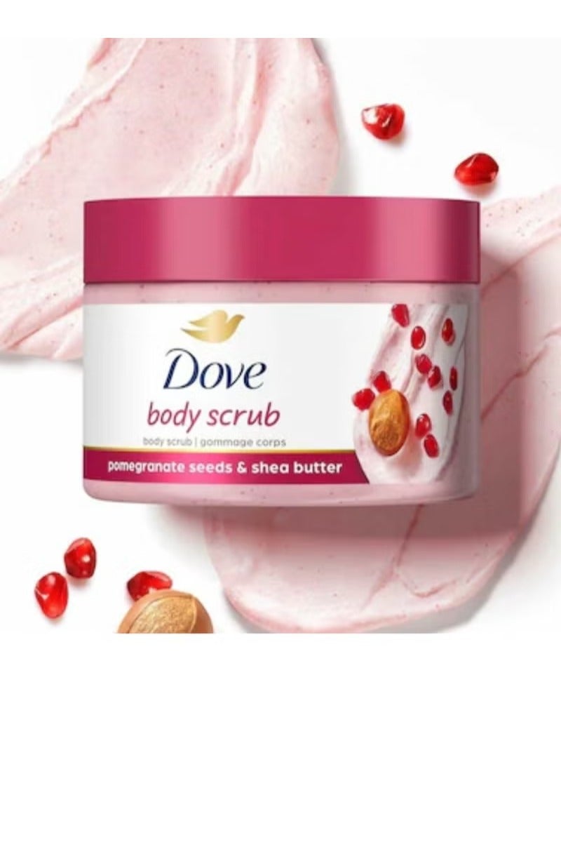 Dove Body Scrub with Pomegranate Seeds and Shea Butter - 298 gm - Image 1
