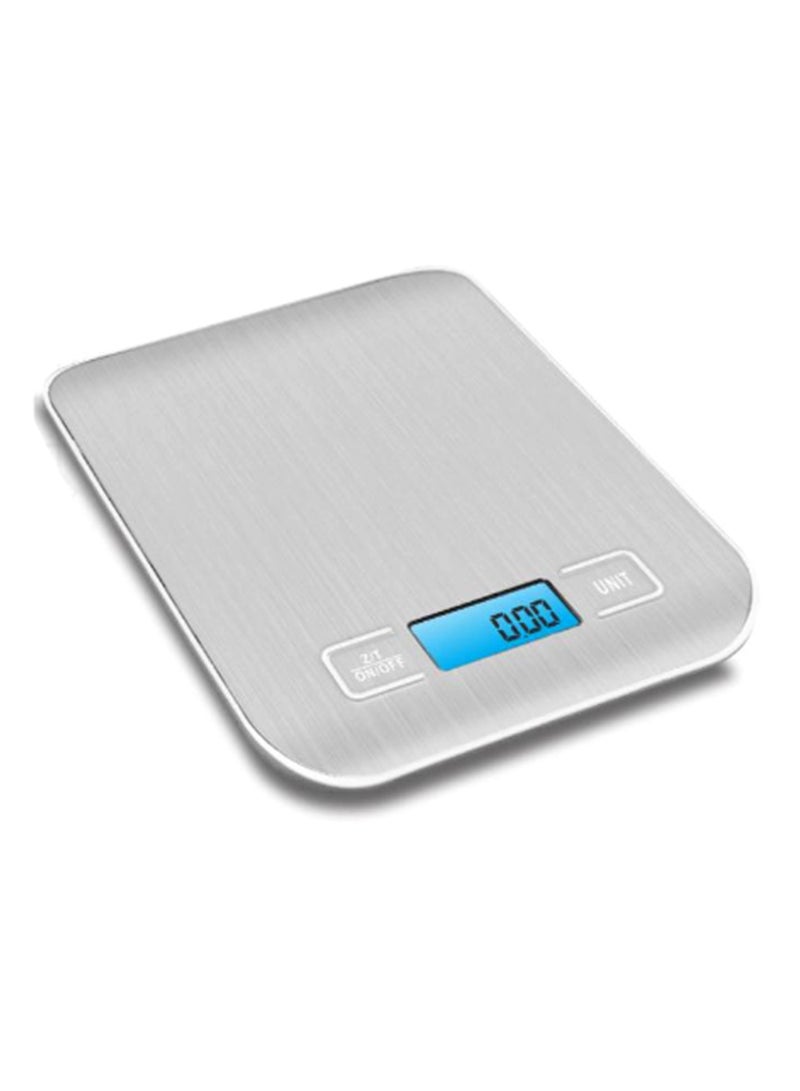 كراون ميزان مطبخ عالي الدقة بسعة 5000 جرام مع دقة 1 جرام وشاشة LCD ووظيفة الوزن الصافي وسطح من الفولاذ المقاوم للصدأ للطهي والخبز وإعداد الوجبات - Image 1