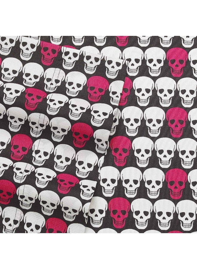 Betsey Johnson - Twin Sheets, Soft & Lightweight Bedding, Fade & Wrinkle Resistant (Skulls, Twin) - Image 3
