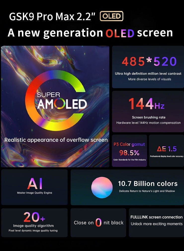 GSK 9 PRO Max Smartwatch 2.2-Inch Full HD Screen with ChatGPT Multifunctional NFC and Waterproof Design - Image 3